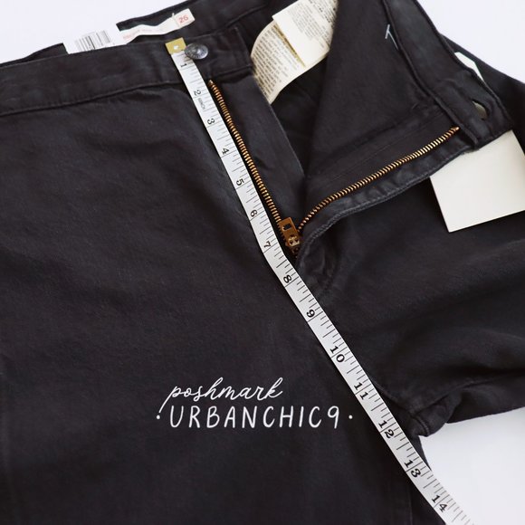 LEVI'S Wellthread Ribcage Wide Leg Jean Black 26 - Picture 6 of 11